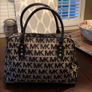 MICHAEL Michael Kors Logo Print Satchel Bag